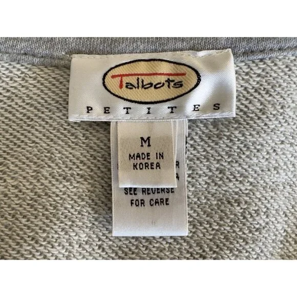 Vintage Talbots Petites Collared Button Up Long Sleeve Jacket Pockets Sz PM - Picture 11 of 13